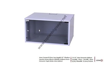 Gunko Demonte Soho Rack 19 7u Kabinet Gunko 7u 400 Duvar Tipi Rack Kabinet