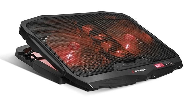 Rampage Ad Rc4 4 Fanli Led Isikli 15 17 Ultra Sessiz Gaming Notebook Sogutucu