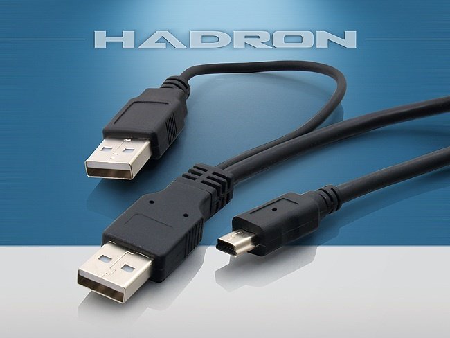 hadron hd4367 2xusb 2 0 to v3 5 pin kablo 30cm akilli telefon dijital kamera speaker sarj ve veri kablosu