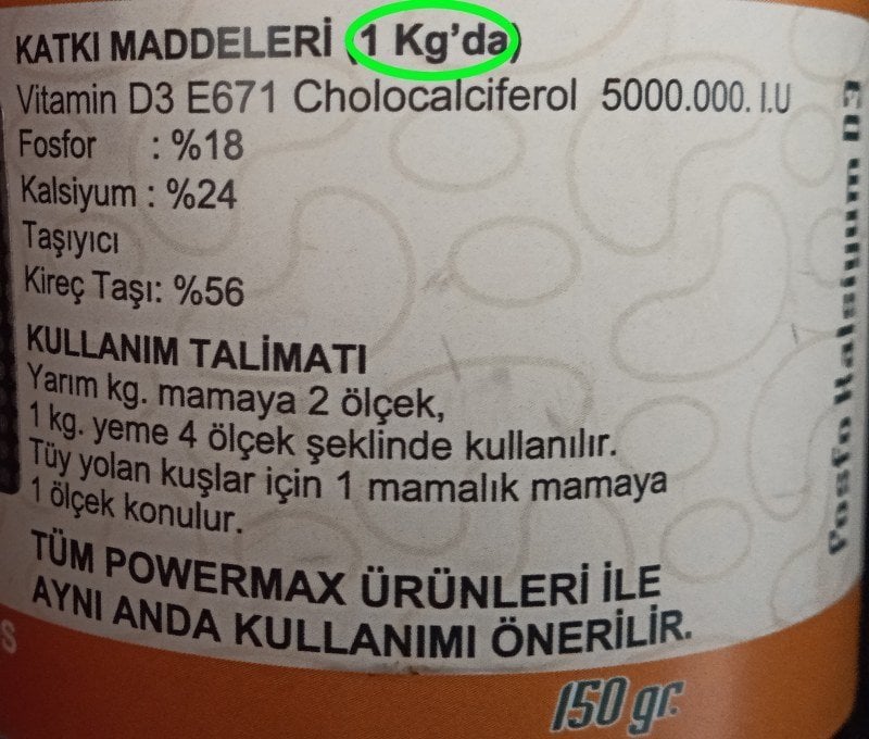 Powermax Fosfo Kalsiyum D3 100 gr