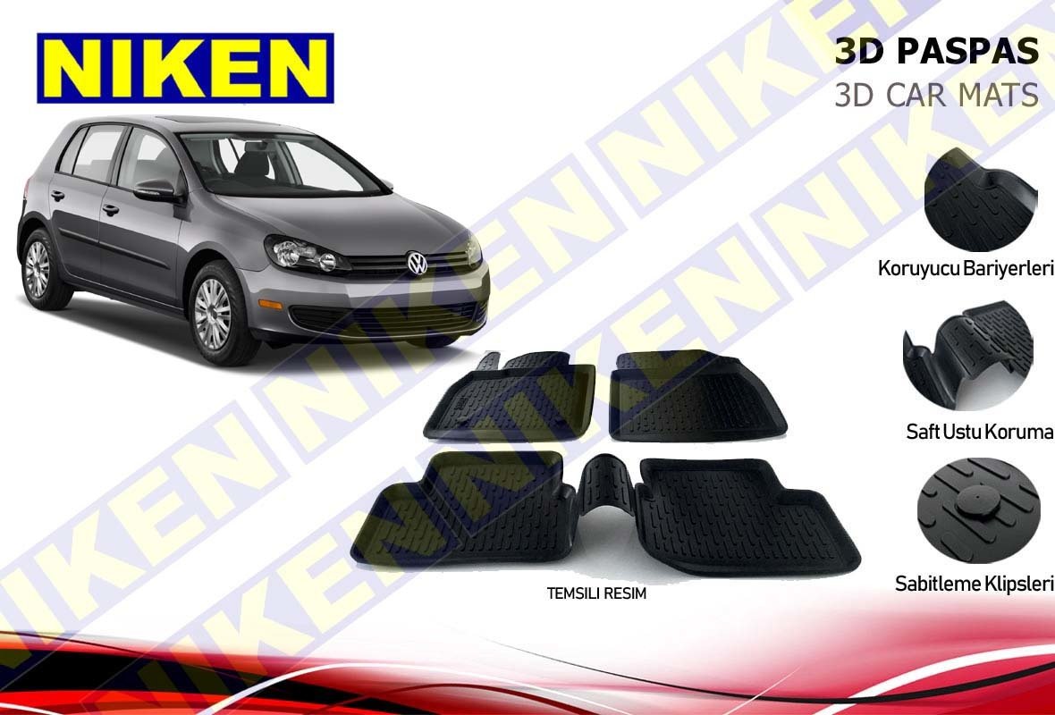 Vw Jetta 3d Havuzlu Paspas 2006 2011 Niken