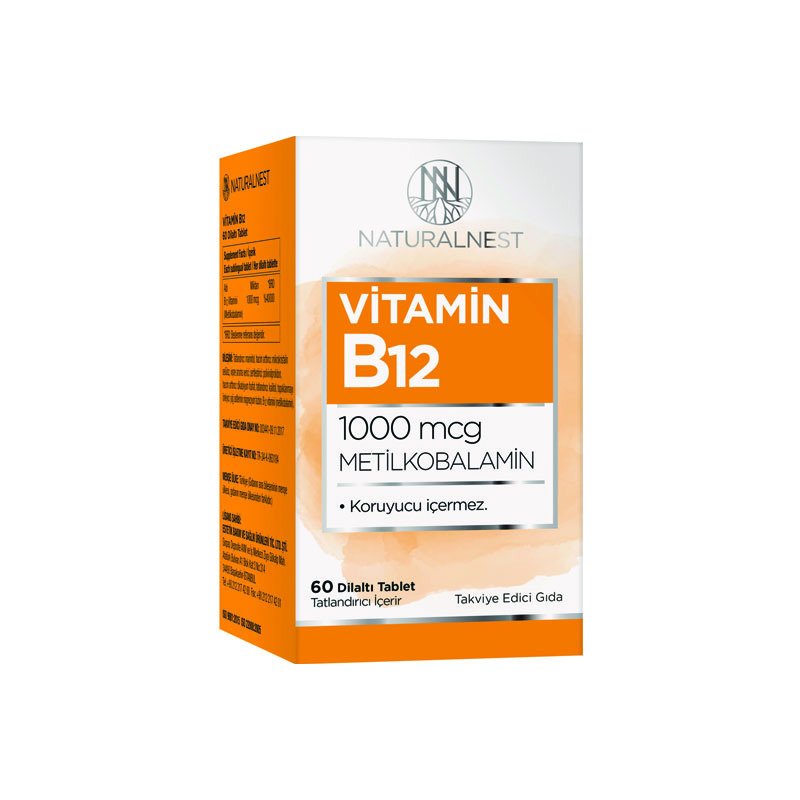 naturalnest vitamin b12 60 dilalti tablet