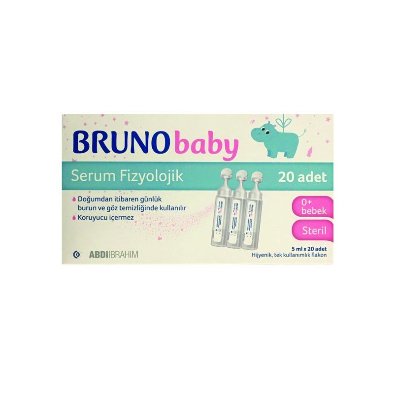 Bruno Serum Fizyolojik Burun Ve Goz Temizligi 20 Adet Eczaonline Com