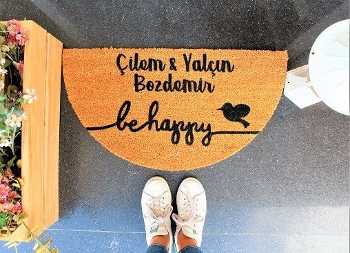 be happy oval kisiye ozel paspas