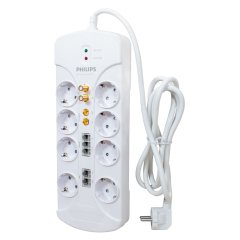 Philips 8 Li 2 Metre Kablolu 4200 Joule Rj45 Rj11 Anten Girisli Akim Korumali Priz Sps1063a 51 Fiyati