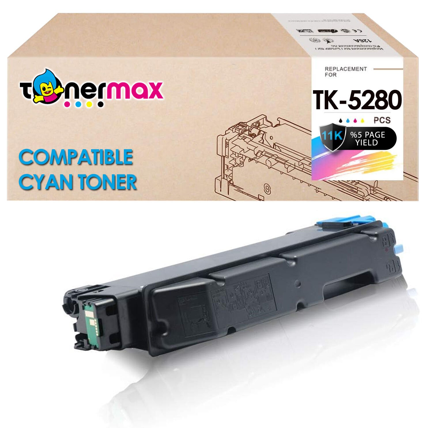 Kyocera TK-5280 Muadil Toner / Ecosys M6235cidn / M6635cidn / P6235cdn