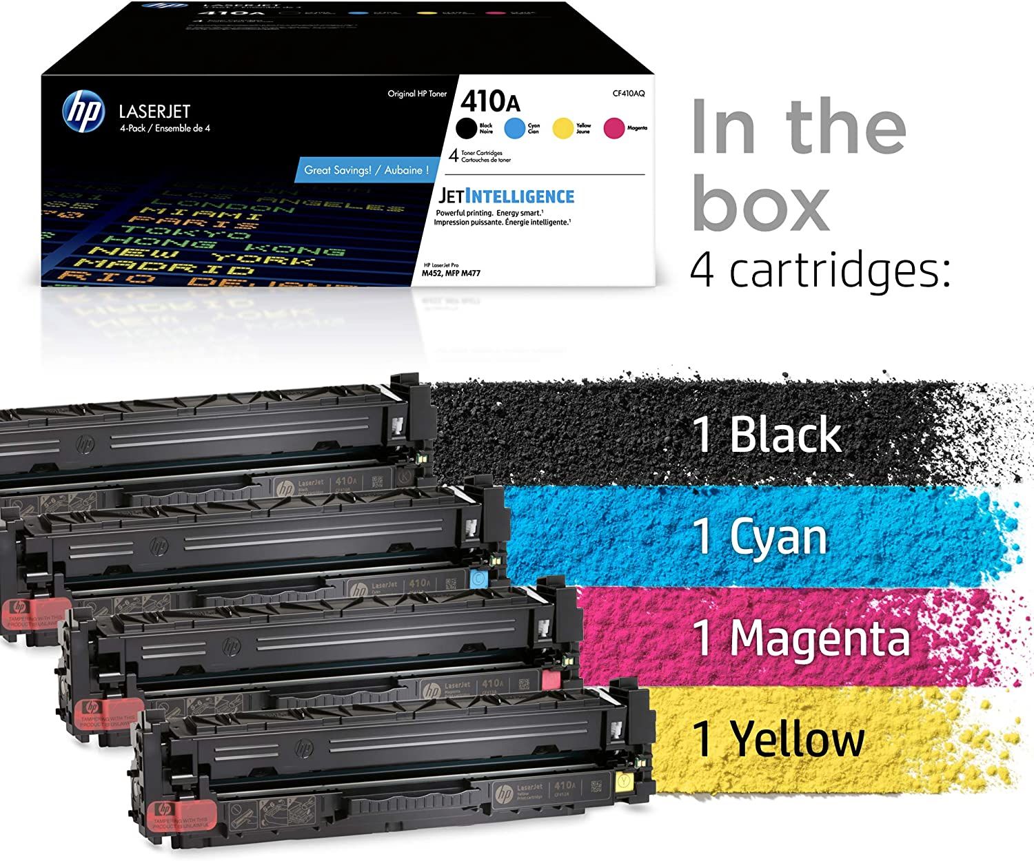 Hp 410A / CF410A / CF410AQ / CF411A / CF412A / CF413A Orjinal Toner Takım /M452 / M477