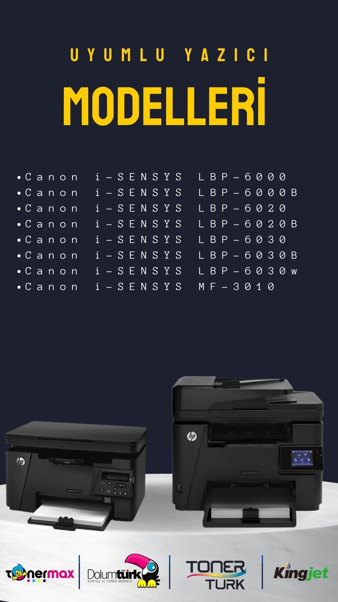 Canon CRG-725 Muadil Toner 2'li Paket /MF-3010 / LBP-6000 / LBP-6020/ LBP-6030