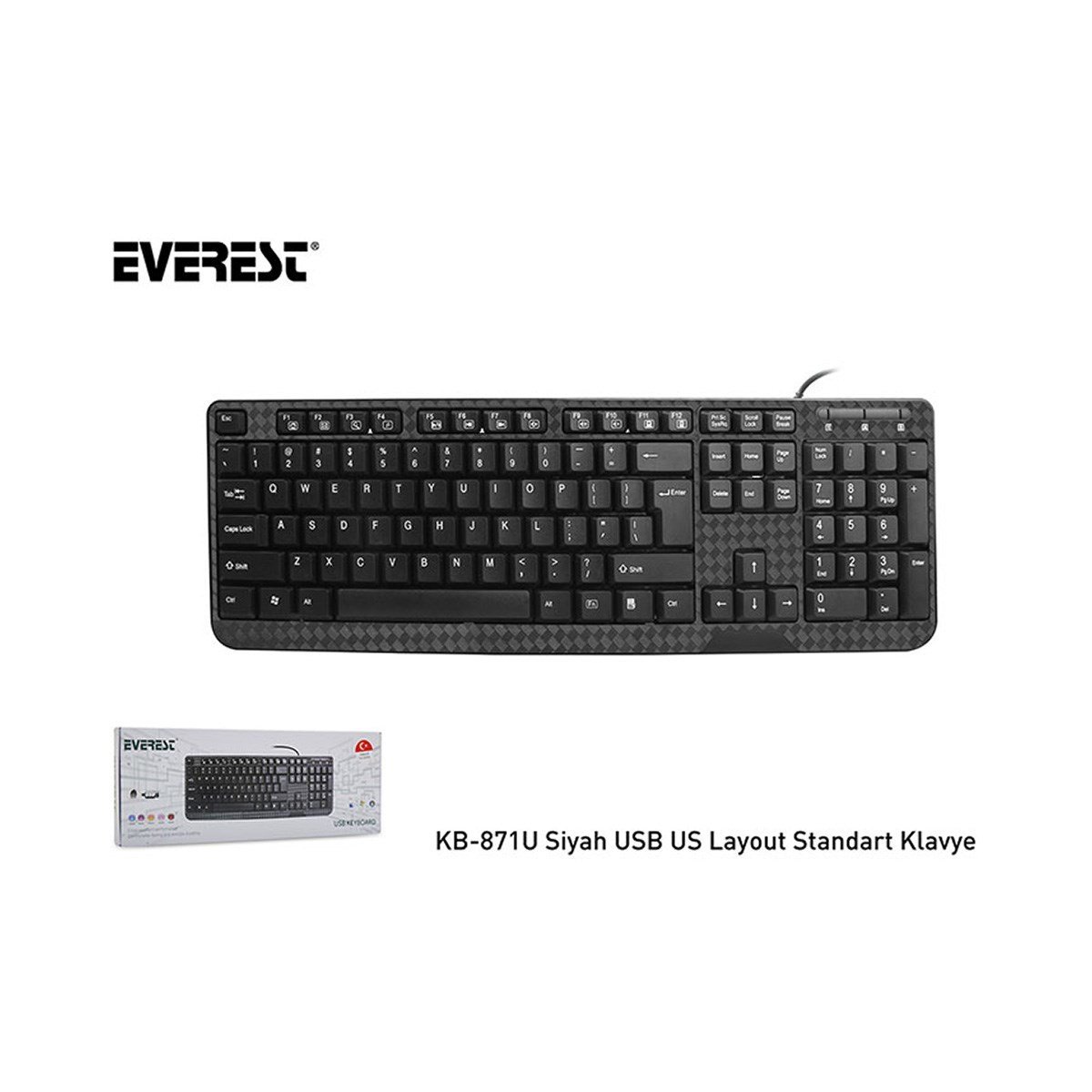 Everest KB-871U Standart USB Q Klavye