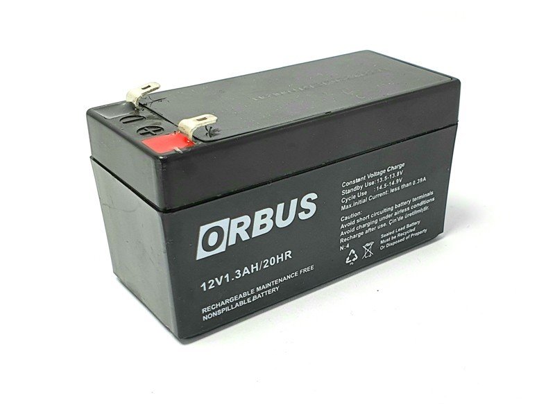 ORBUS 12Volt 1.3Amper Akü Yeni Üretim