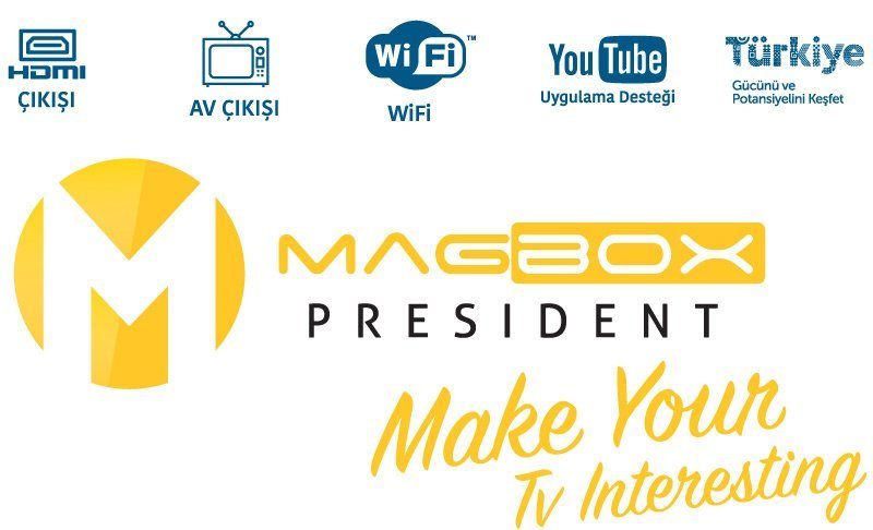 Magbox President TKGS'li Mini Full HD Uydu Alıcısı