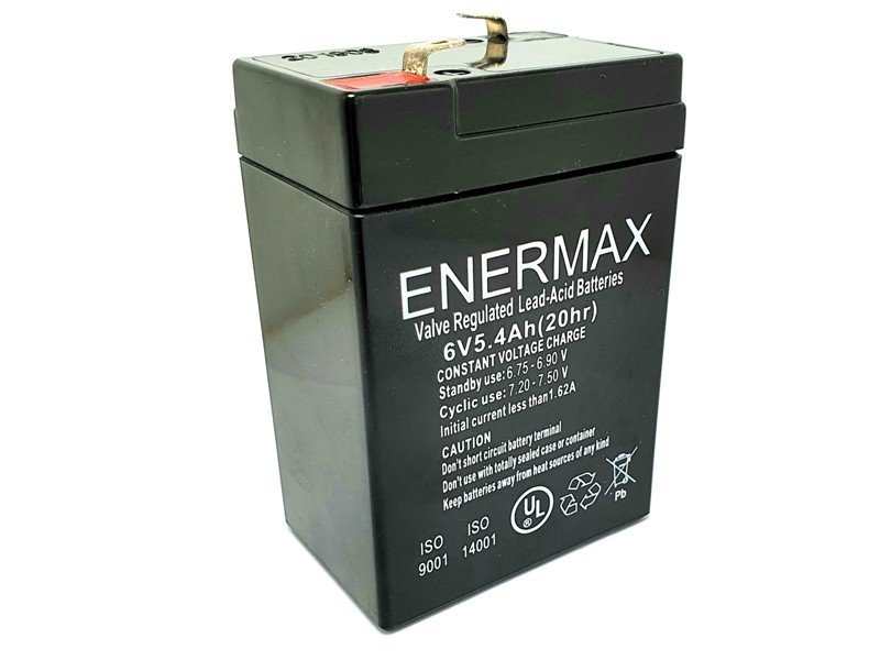 ENERMAX 6Volt 5.4Amper Akü 6V 5.4AH
