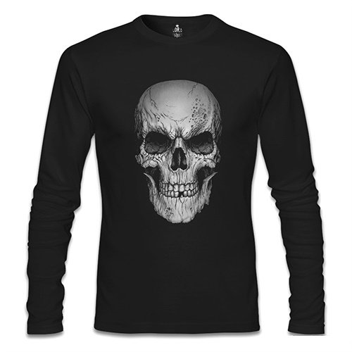 Metal Sweatshirt Kategorisinde Kurukafa Smile Siyah Erkek Sweatshirt