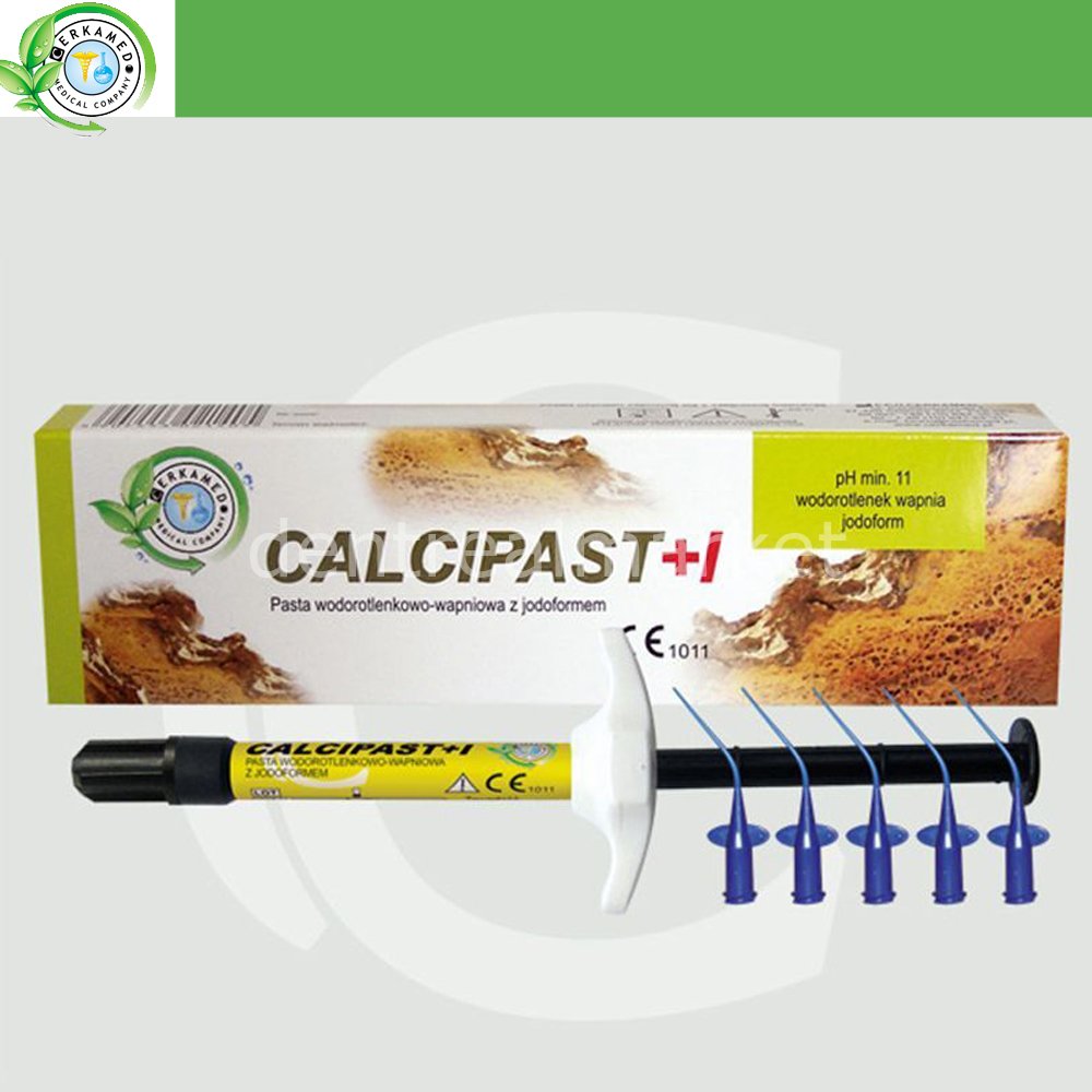 Dentrealmarket | Cerkamed Calcipast+ I Mega Kalsiyum Hidroksit Paste  İodoformlu