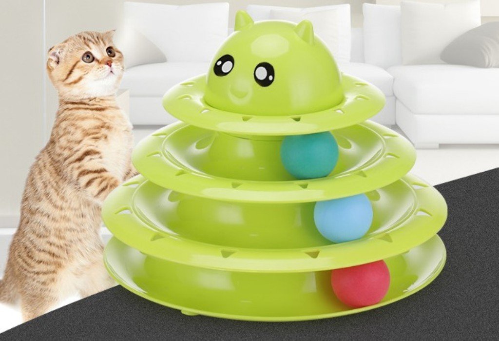 3 Katlı Kedi Oyuncağı Turntable Cat Toy Evcil Hayvan Ürünleri