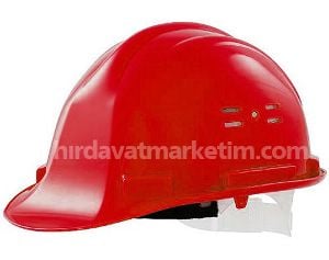 Essafe Kirmizi Baret Kulaklik Takilabilir Tse Ce Belgeli Hava Delikli Baretler Hirdavatmarketim Com