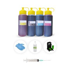Hp 651 4 RENK 500ML Photoink PLUS Siyah ve Renkli Kartuş Dolum Seti
