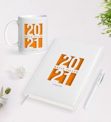 BK Gift Kişiye Özel 2023 Mutlu Yıllar 2023 Ajanda Kalem ve Kupa Seti-7
