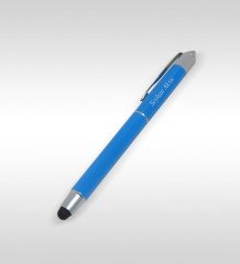 Kişiye Özel İsimli Metal Mavi Touchpen Roller Kalem