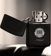 Kişiye Özel Fiat Benzinli Siyah Metal Çakmak