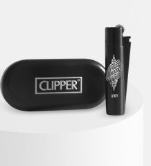 Kişiye Özel Metal Kutusunda Harley Davidson Siyah Clipper Çakmak - 3