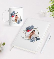 BK Gift Kişiye Özel İsimli Fotoğraflı 2023 Ajanda Kalem ve Kupa Seti-34
