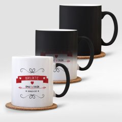 Kişiye Özel Sihirli Kupa Bardak (Sevgililer Günü Temalı-46)
