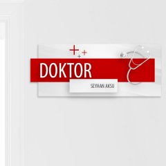 Kişiye Özel Mesleki Doktor Duvar & Kapı İsimliği (Model 1-2)