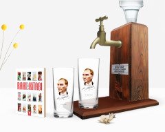 Kişiye Özel Renkli Baskılı Atatürk Temalı İkili Rakı Bardağı Ahşap Rakı Standı ve Cep Kitabı Hediye Seti-15