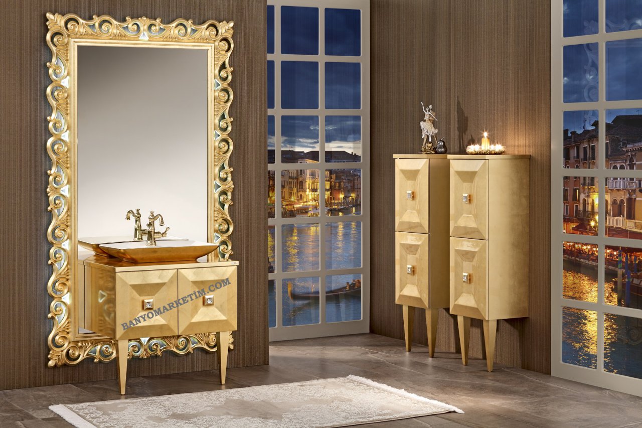 Orka Diamond 125 Banyo Dolabi Altin Varak Boy Dolabi Haric Orka Diamond 125 Banyo Dolabi Altin Varak Boy Dolabi Haric