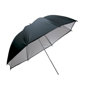 Visico UB-002 Reflektör Şemsiye Siyah / Beyaz - 110cm