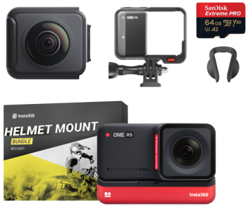 Insta360 ONE RS Twin Edition Helmet Mount Bundle Kit