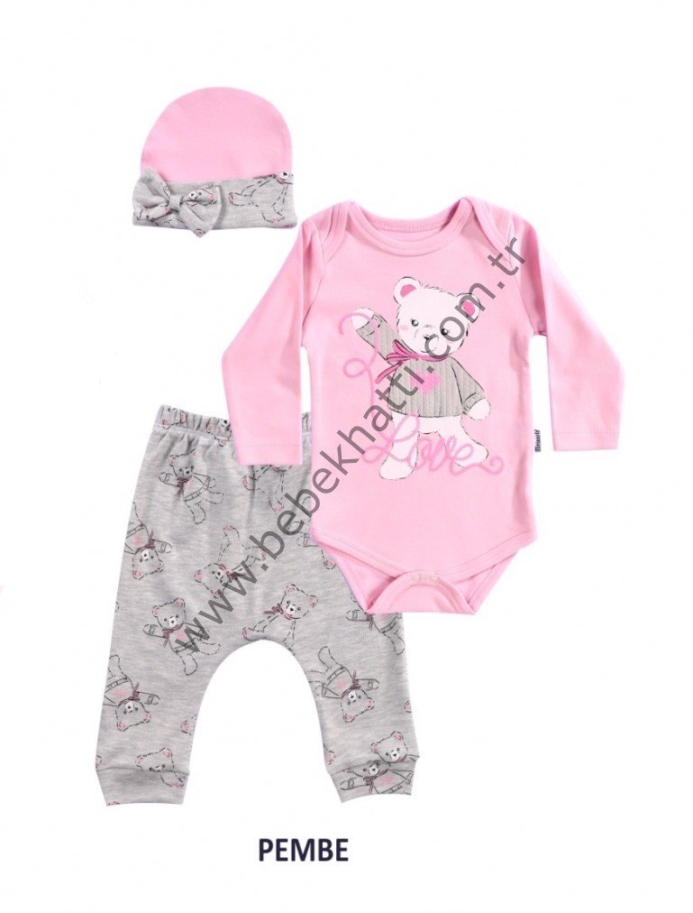 Panda Desenli Badili Set Pembe Urun Ambalajda Ucretsiz Kargo 3 6 Ay 68 Cm Miniworld 44 00 Tl Bebe Ve Cocuk Badileri Panda Desenli Badi Tekalt Ve Sapka Takimi