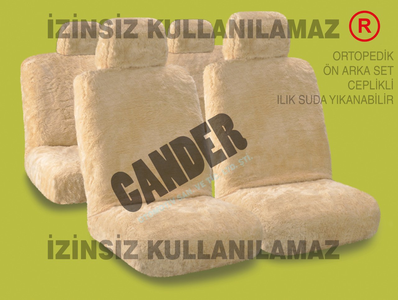 Peluş koltuk kılıfı her araca uyumlu