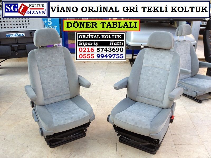 VİANO DÖNER TEKLİ KOLTUK GRİ KUMAŞ ORJİNAL