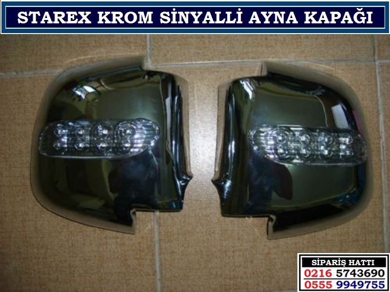 10408 hyundai starex sinyalli krom ayna kapagi starex aksesuarlari