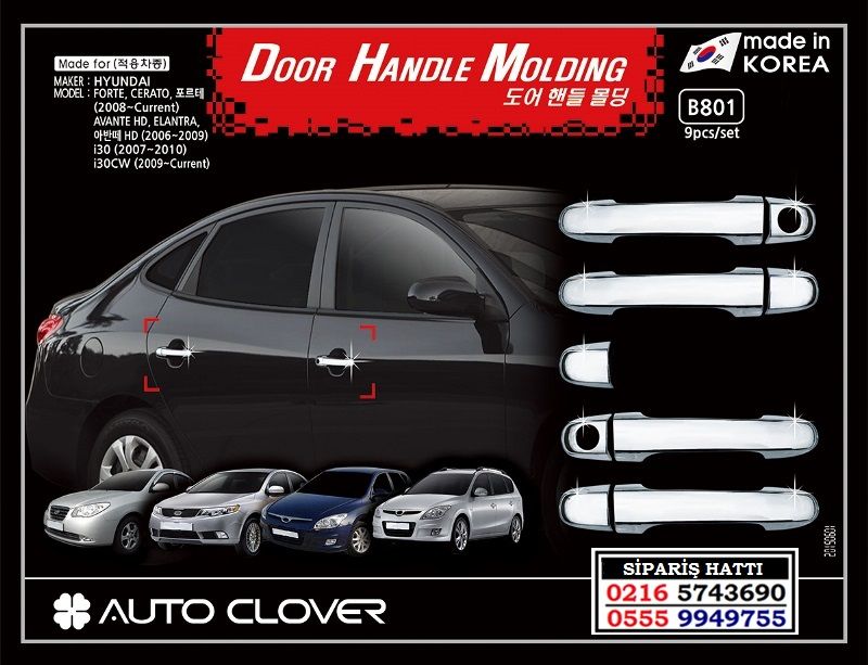 10703 hyundai i30 krom kapi kolu hyundai i30 aksesuarlari
