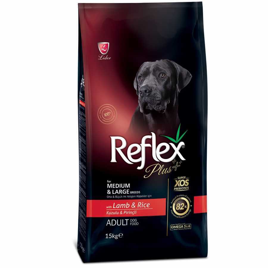 Reflex Plus Kuzulu Buyuk Ve Orta Irk Kopek Mamasi 3 Kg Petza