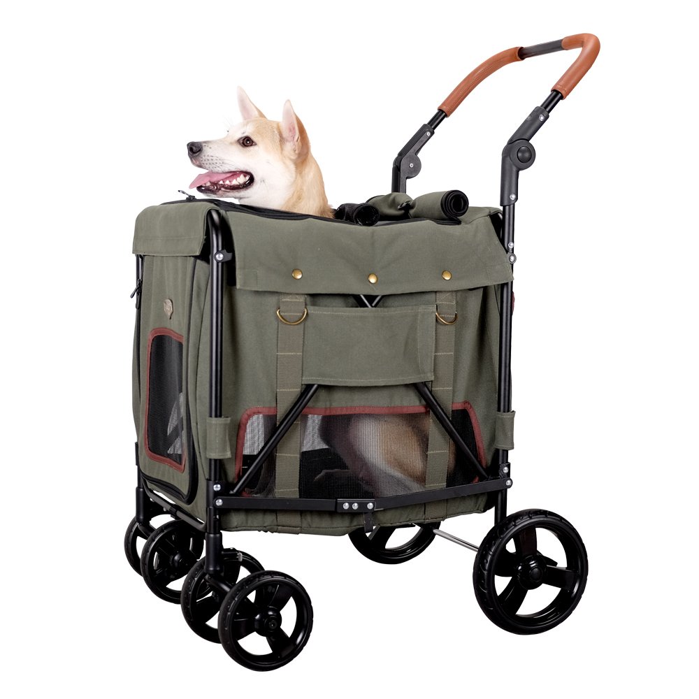 Ibiyaya Gentle Pet Wagon Army Green Kopek Puseti Buyuk Irk Petza