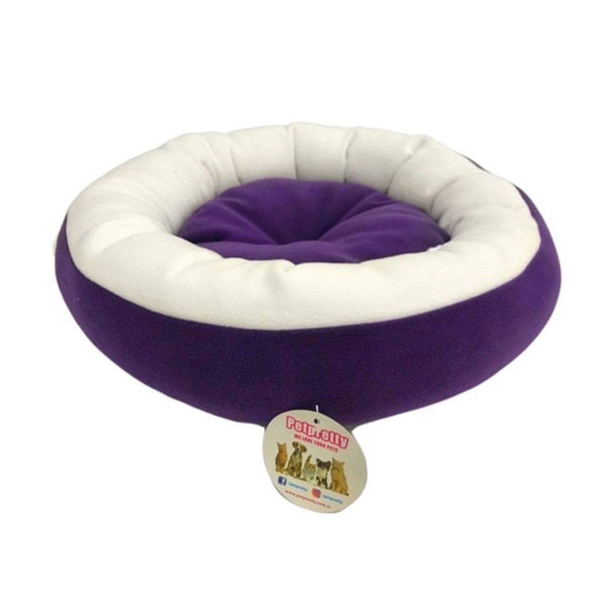 Petprety Polar Mor Kedi Kopek Yatagi Petza
