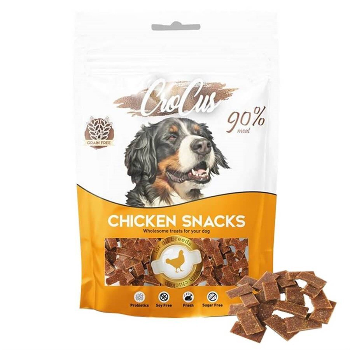 Crocus Chicken Snacks Tavuklu Köpek Ödülü 80 gr Petza