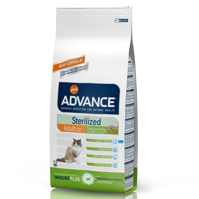 Advance Cat Sterilized Hindili Kısır Kedi Maması 1,5 kg Petza