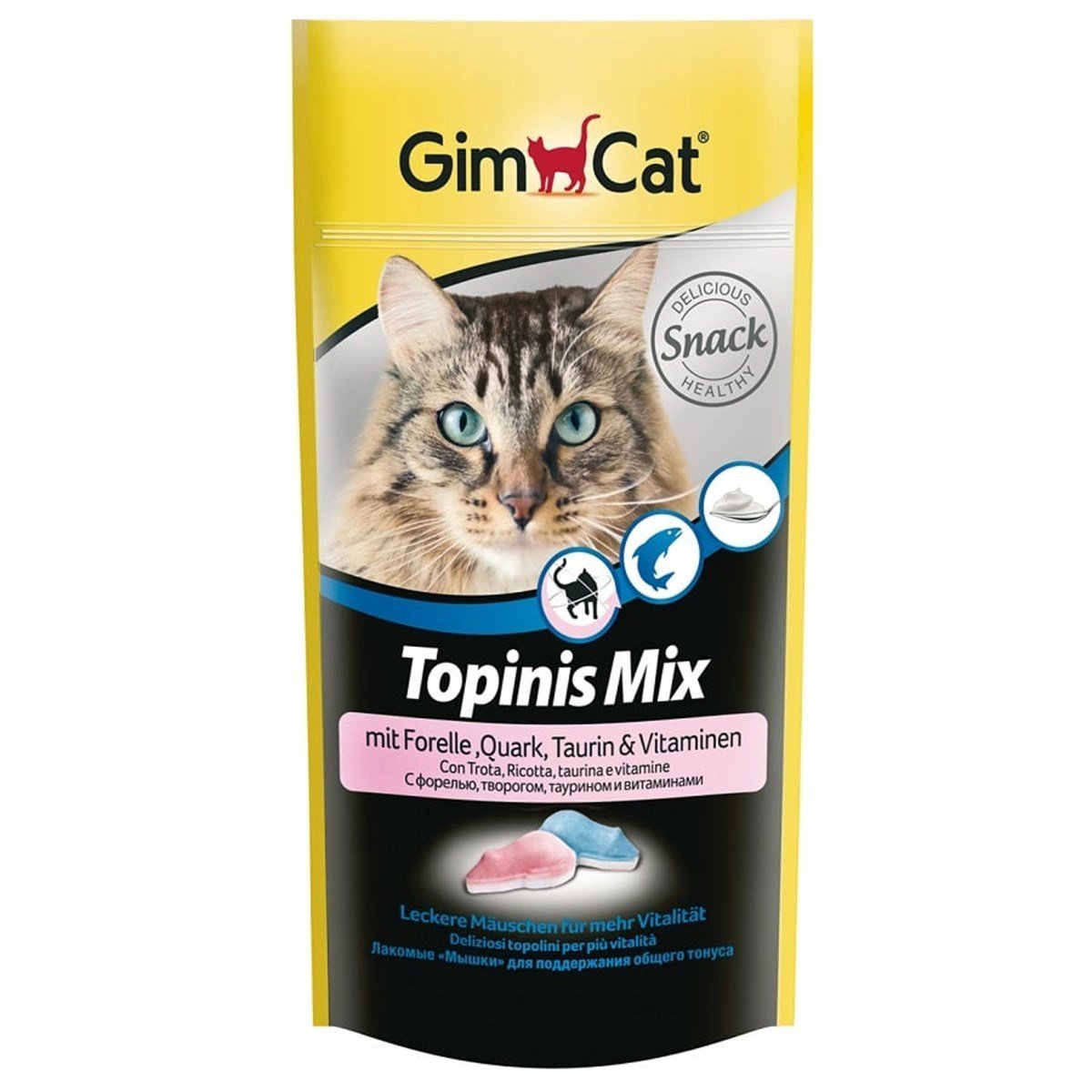 GimCat Topinix Balıklı Peynirli Kedi Ödülü 40gr Petza