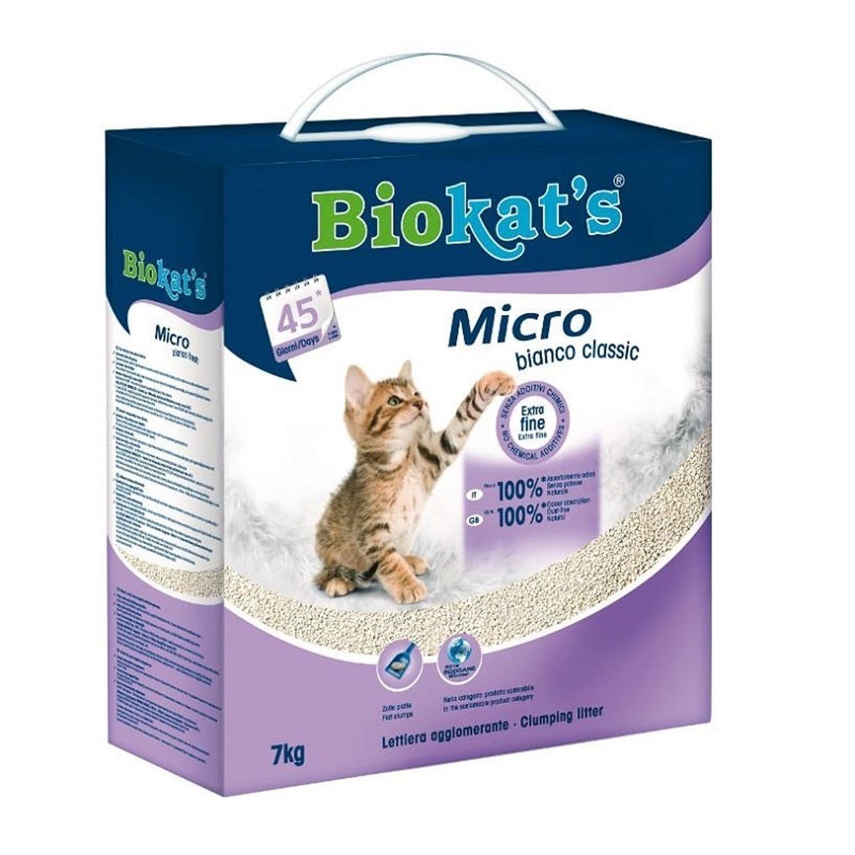 Biokats Bianco Classic Micro Kedi Kumu 7 Kg Petza