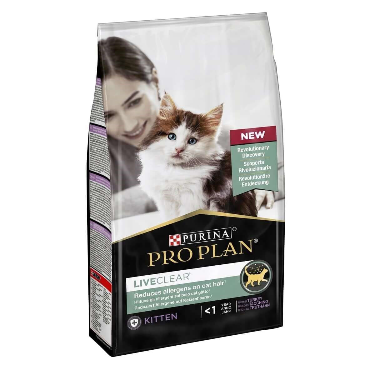 ProPlan LiveClear Kitten Hindili Yavru Kedi Maması 1.4kg Petza