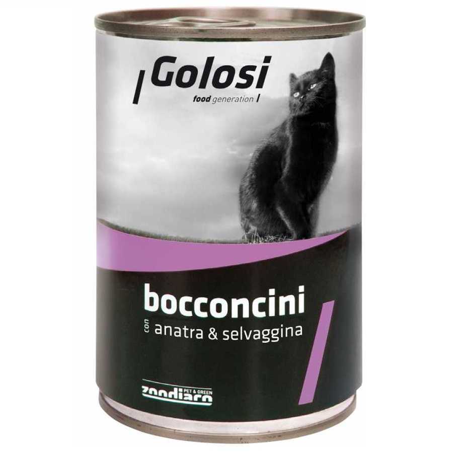 Golosi Bacconcini Ördek Ve Av Hayvanlı Kedi Konservesi 400 Gr Petza