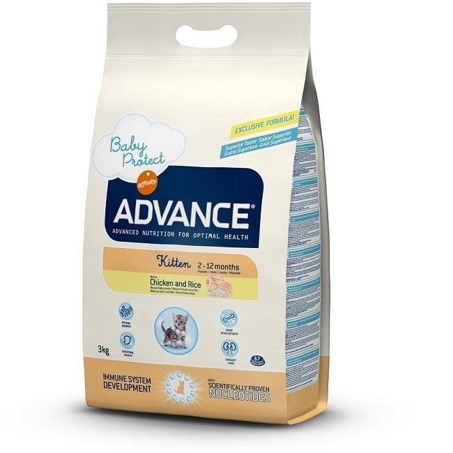 Advance Cat Kitten Tavuklu Pirinçli Yavru Kedi Maması 1,5 Kg Petza