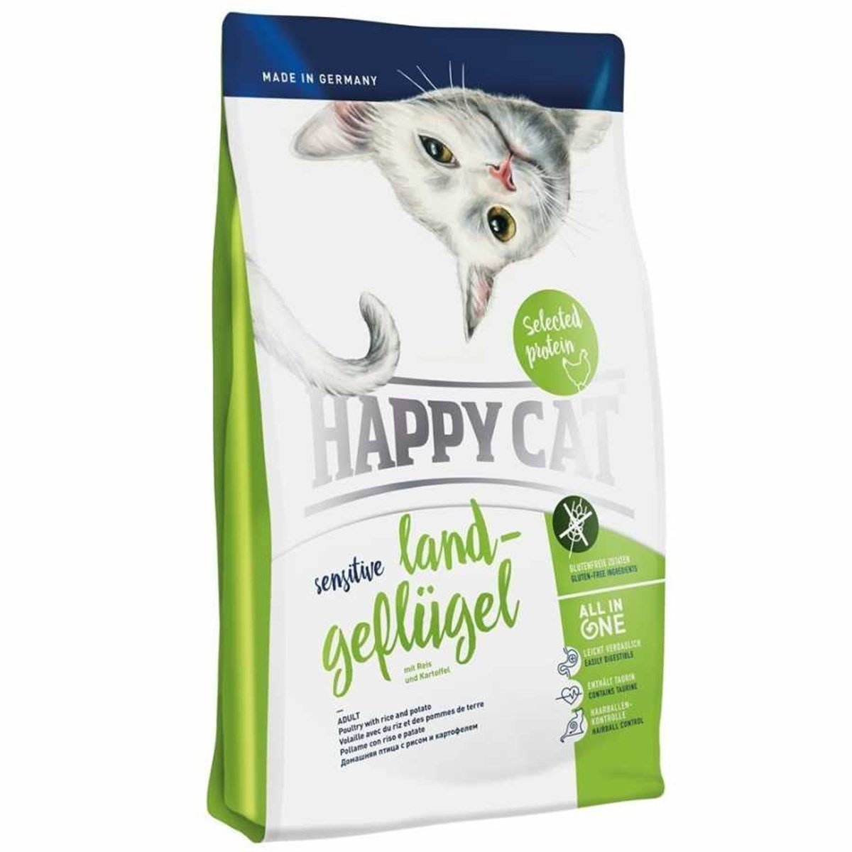 Happy Cat Sensitive Land Geflugel Kedi Maması 4 kg Petza