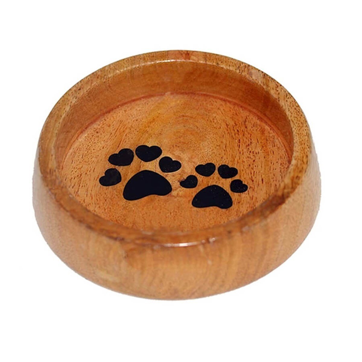 Zampa Yuvarlak Ahsap Mama Ve Su Kabi 14 Cm Petza