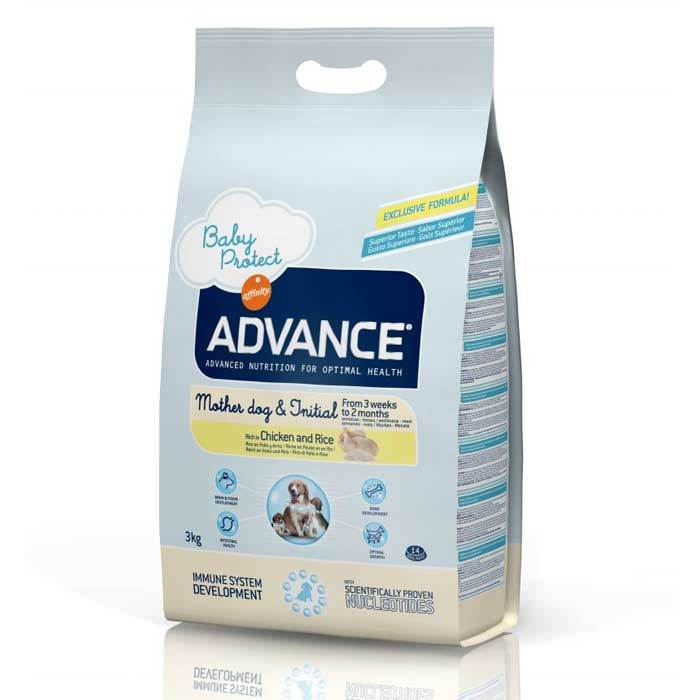 advance sutten kesilen yavru ve sut veren anne kopek mamasi 3 kg petza
